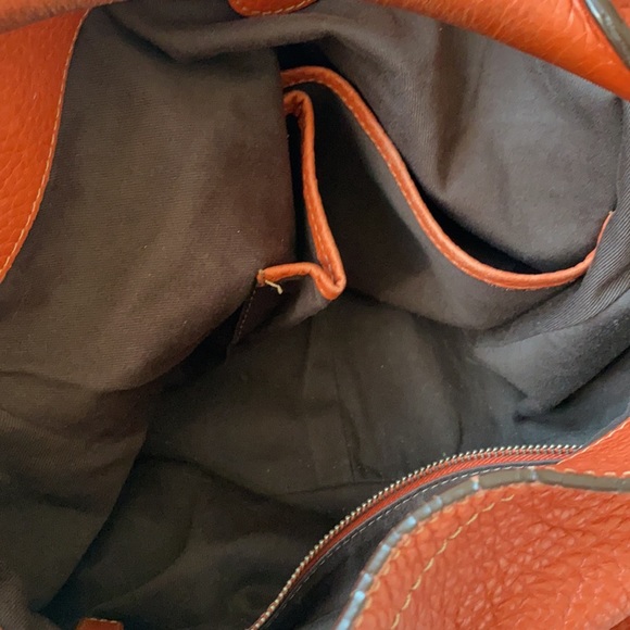 Bogner orange leather Bag and Wallet. - Picture 13 of 16